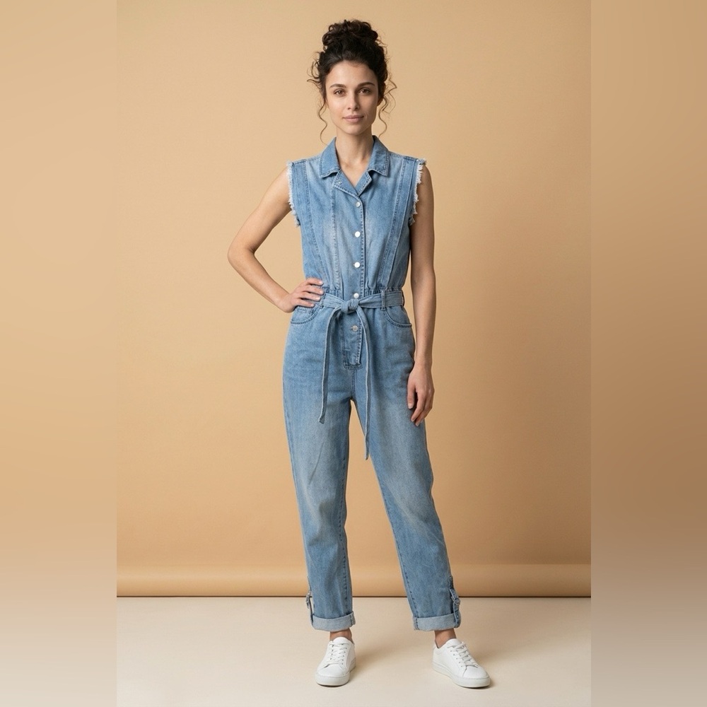 NWT Blank NYC Blue Denim Jumpsuit